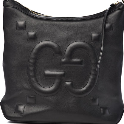 Gucci Apollo Calfskin GG Dadini Embroidered Chain Hobo Black 12 of 12