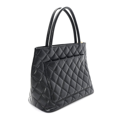 Chanel Caviar Quilted Medallion Tote Black 3 of 11