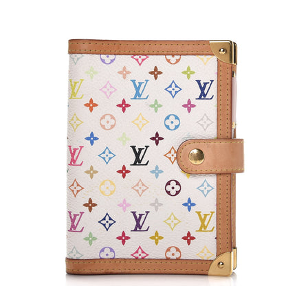 Louis Vuitton Monogram Multicolor Small Ring Agenda Cover White 1 of 8