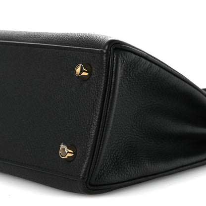 Hermes Togo Kelly Retourne 25 Black 9 of 12