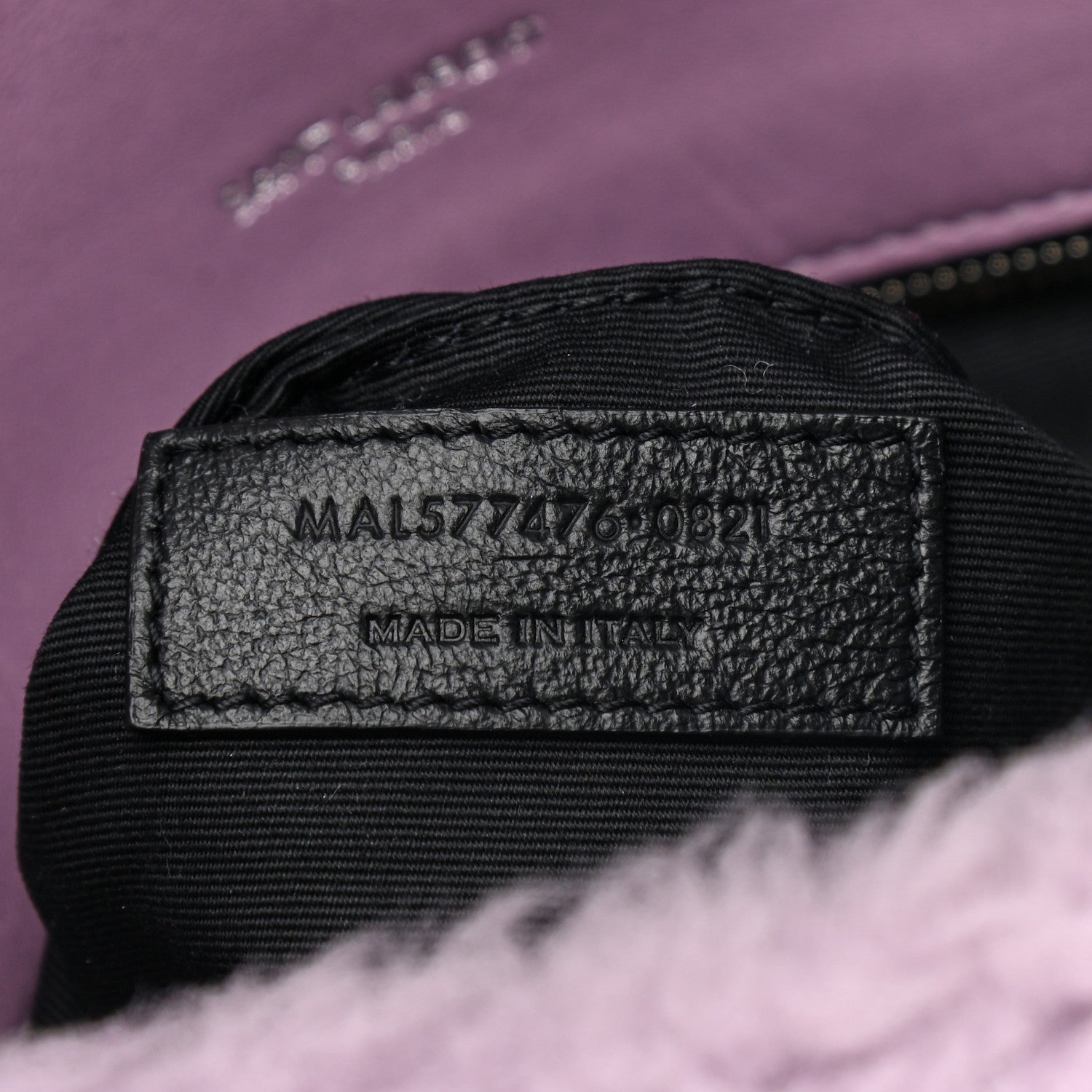 Saint Laurent Merino Shearling Lambskin Quilted Small Loulou Puffer Monogram Chain Satchel Lila 8 of 10