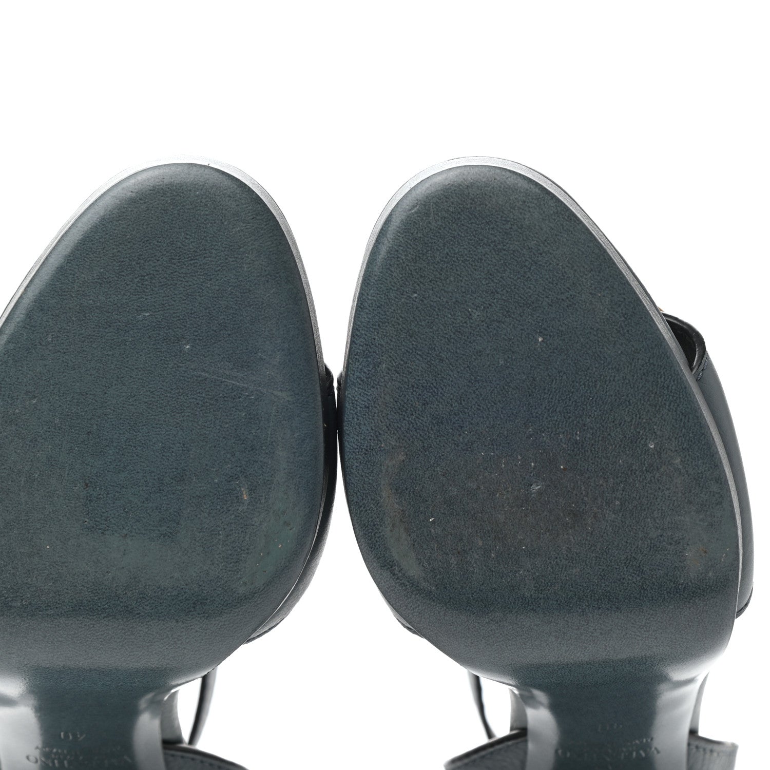 Valentino Garavani Grainy Cowhide VLogo 15/105mm Platform Sandals 40 Amadeus 8 of 8