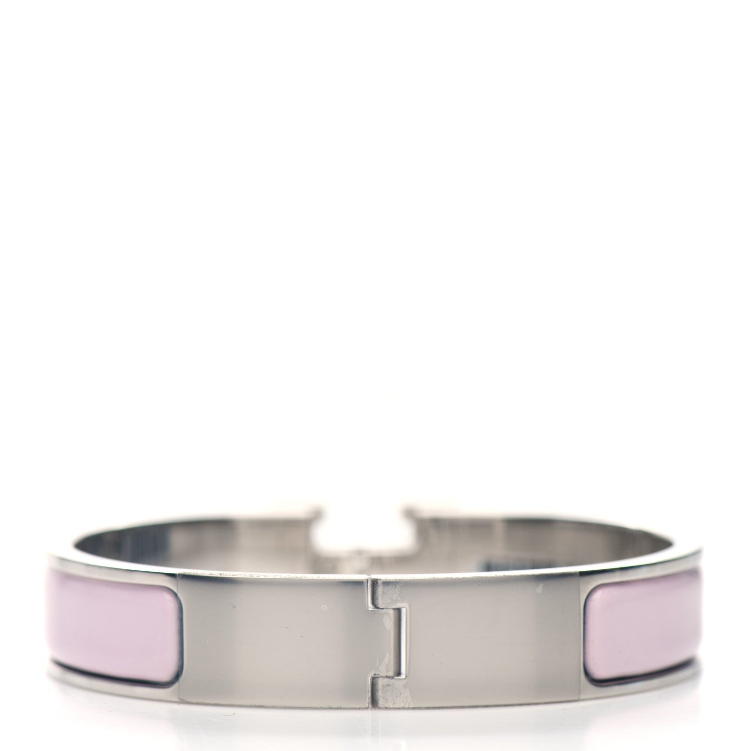 Hermes Enamel Narrow Clic Clac H Bracelet PM Rose Dragee 3 of 5