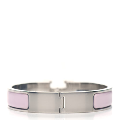 Hermes Enamel Narrow Clic Clac H Bracelet PM Rose Dragee 3 of 5