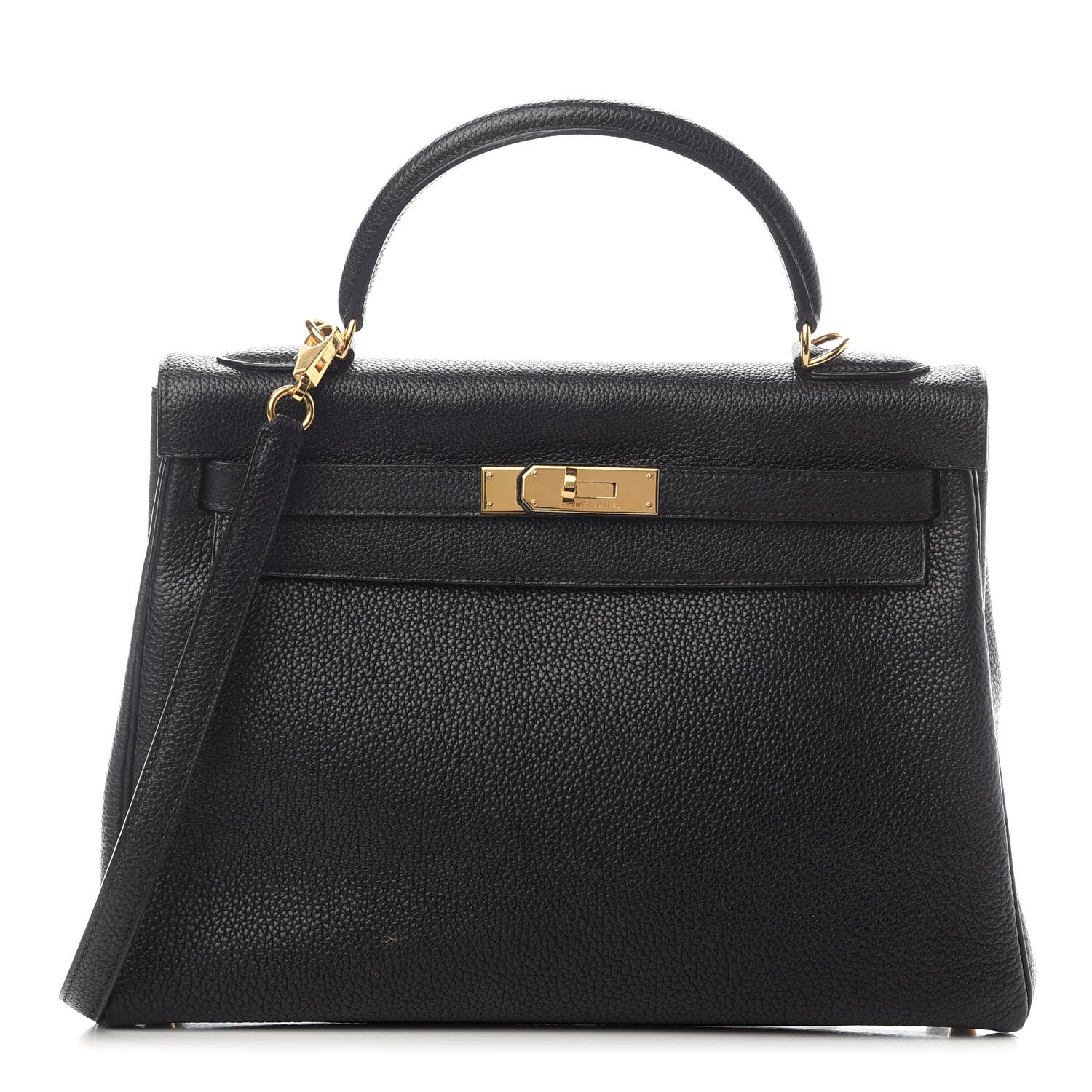 Hermes Taurillon Clemence Kelly Retourne 32 Black 1 of 36