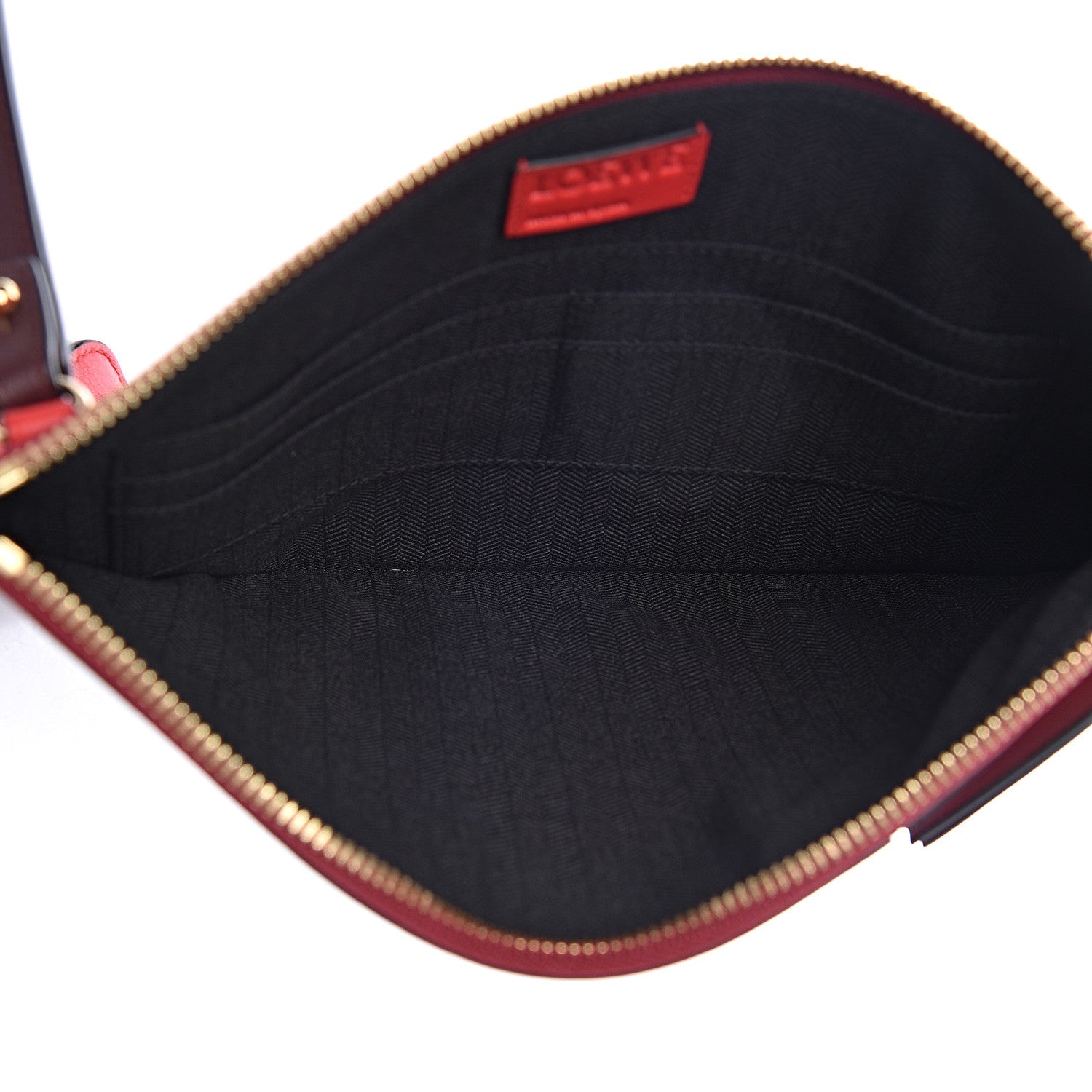 Loewe Calfskin Puzzle Flat Pouch Red 5 of 6