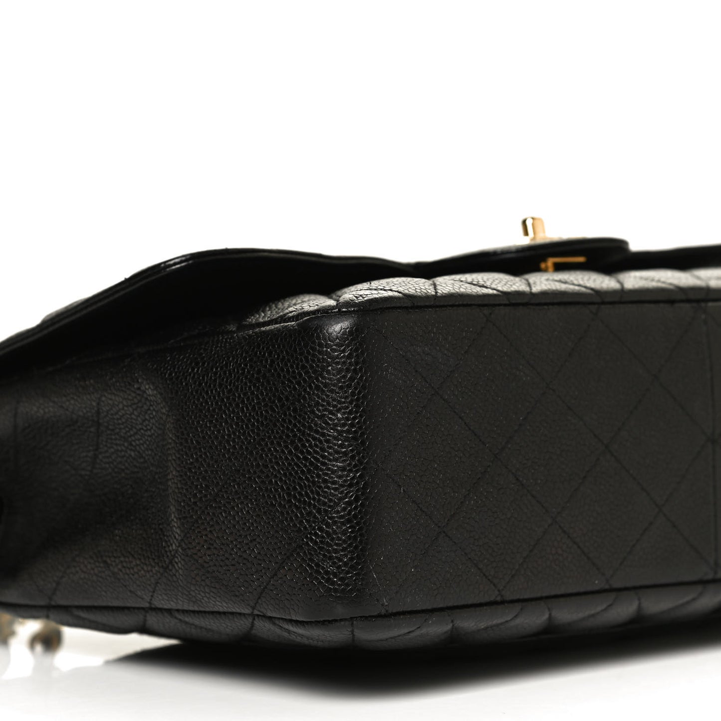 Caviar Quilted Jumbo Single Flap Black