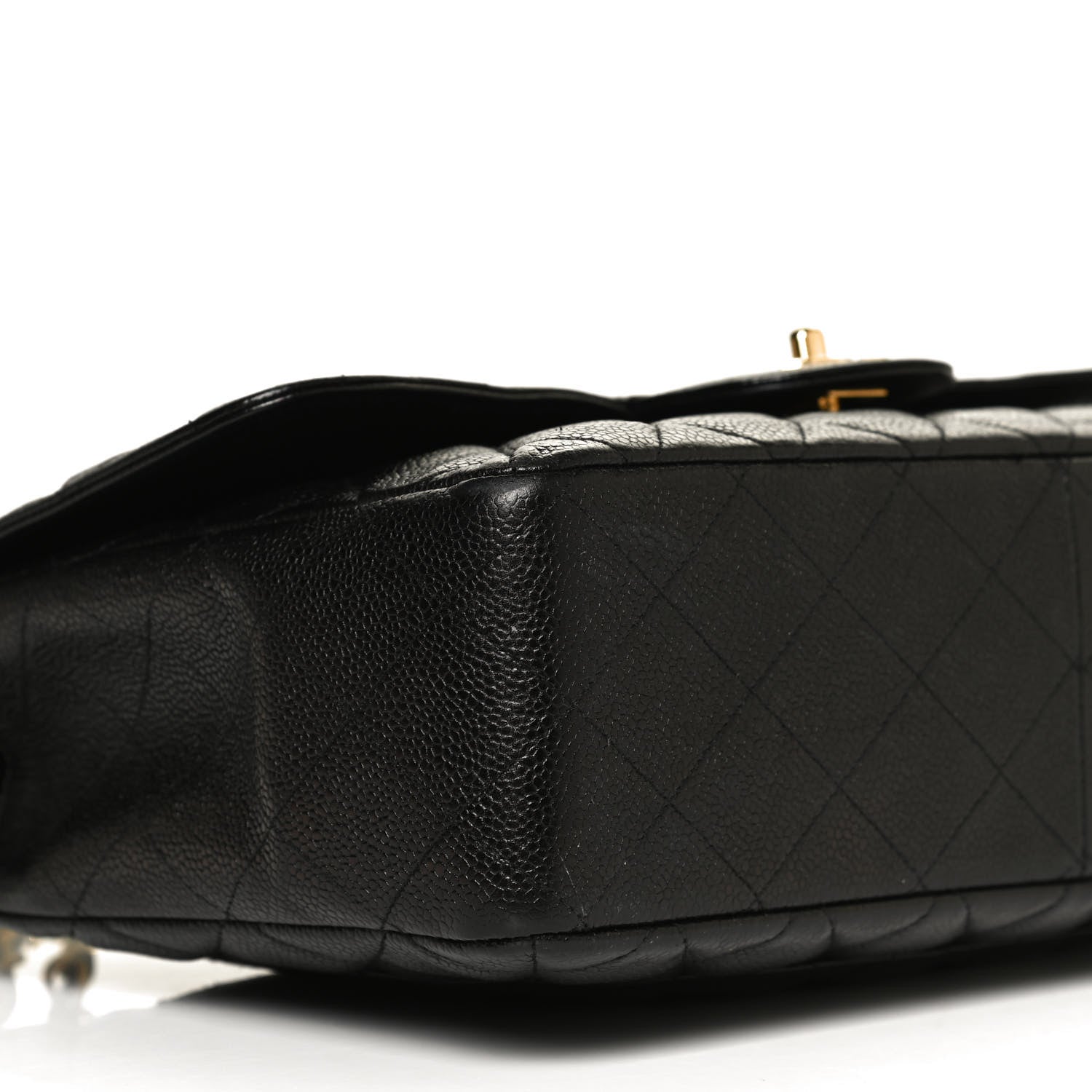 Chanel Caviar Quilted Jumbo Single Flap Black 8 of 9