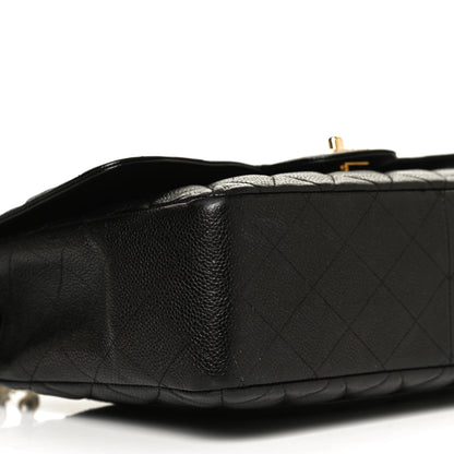 Chanel Caviar Quilted Jumbo Single Flap Black 8 of 9