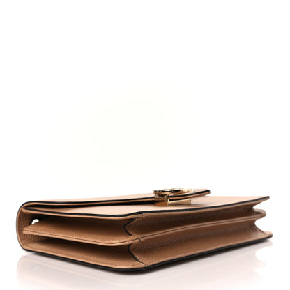 Gucci Dollar Calfskin Interlocking G Shoulder Bag Camelia 4 of 9