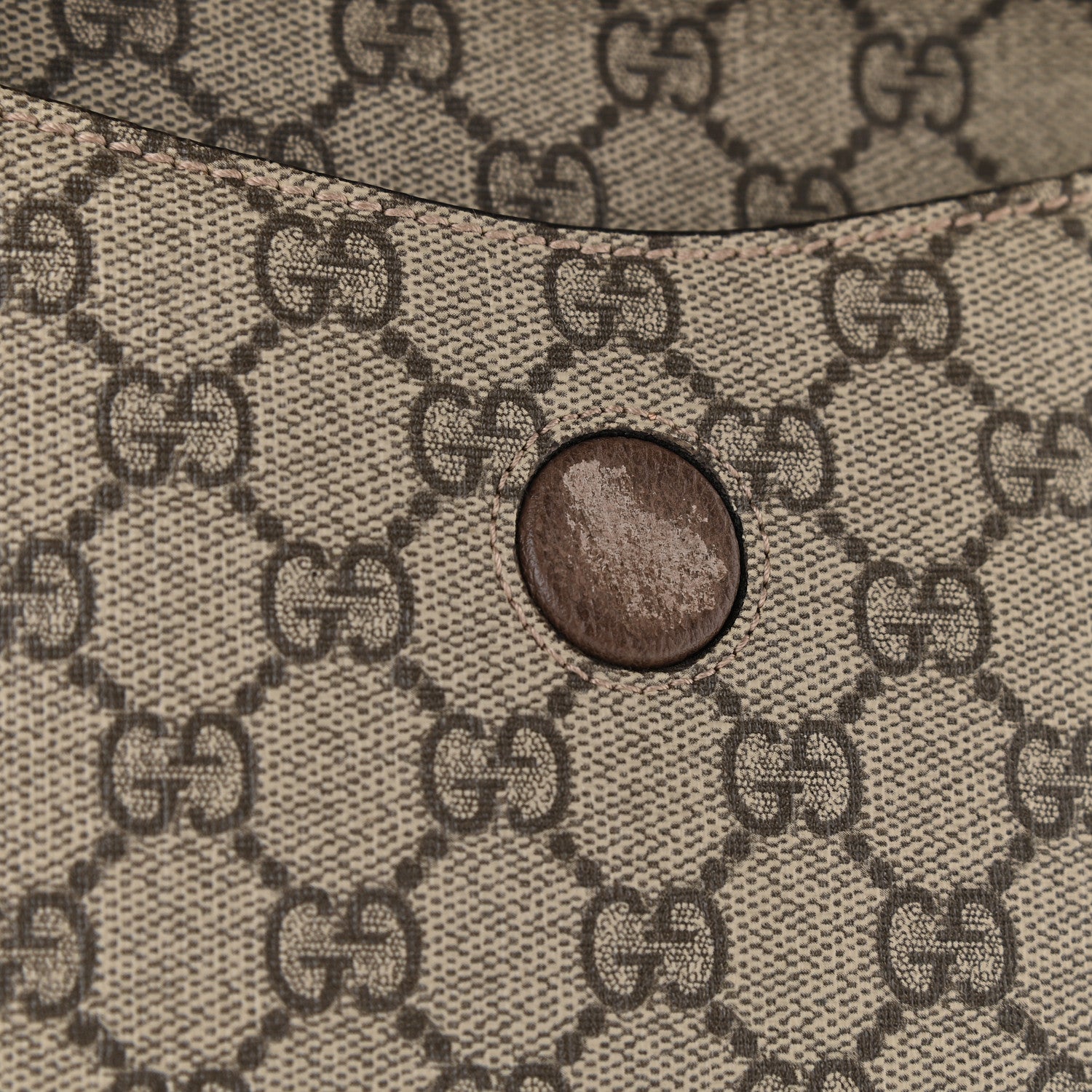 Gucci GG Supreme Monogram Web Small Neo Vintage Double Flap Messenger Bag Beige New Acero 11 of 11