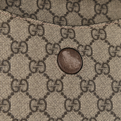 Gucci GG Supreme Monogram Web Small Neo Vintage Double Flap Messenger Bag Beige New Acero 11 of 11