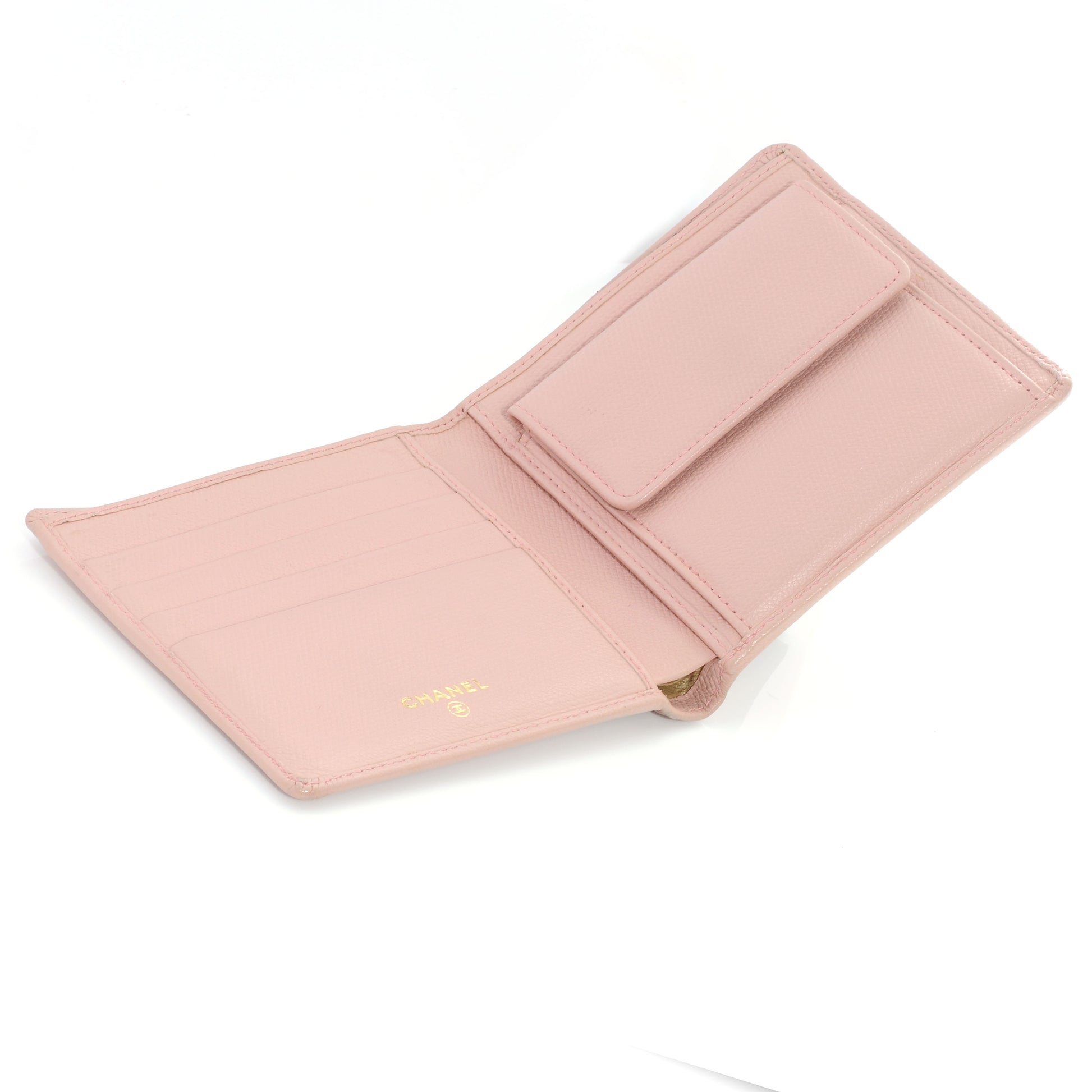 Chanel Leather Billfold Wallet Pink 4 of 8