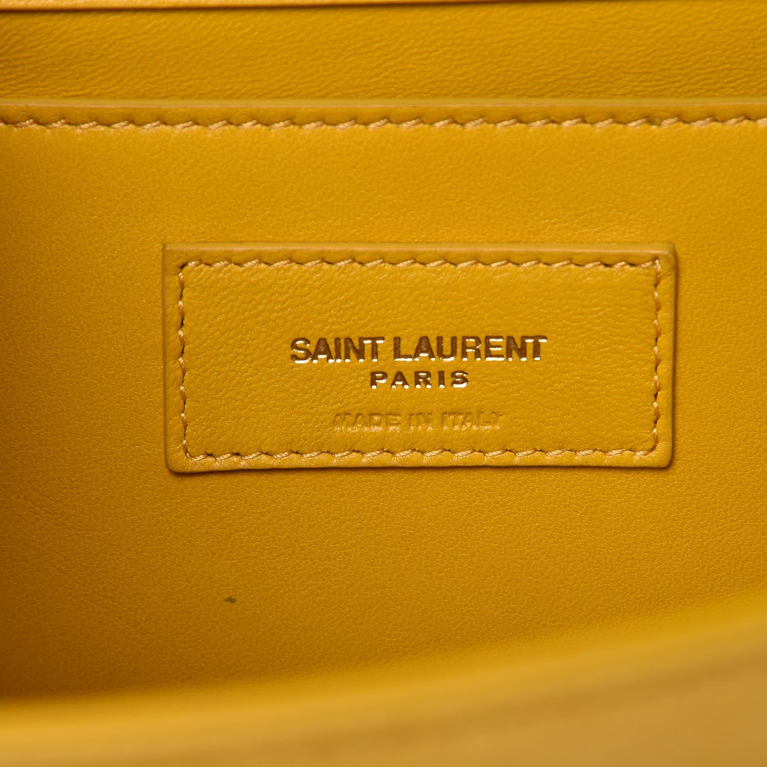 Saint Laurent Suede Medium Classic Monogram Kate Tassel Satchel Saffron Yellow 6 of 9