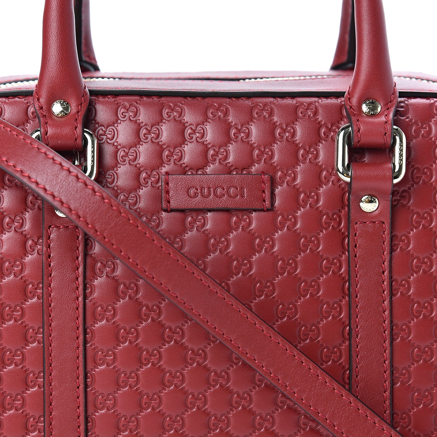 Gucci Soft Microguccissima Medium Crossbody Bag Rosso 8 of 10