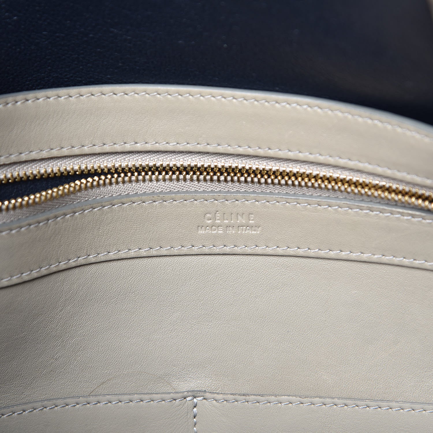 Celine Smooth Calfskin Small Belt Cabas Phantom Taupe 6 of 13