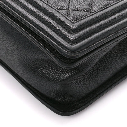 Chanel Caviar Quilted Medium Boy Flap Black 10 of 12