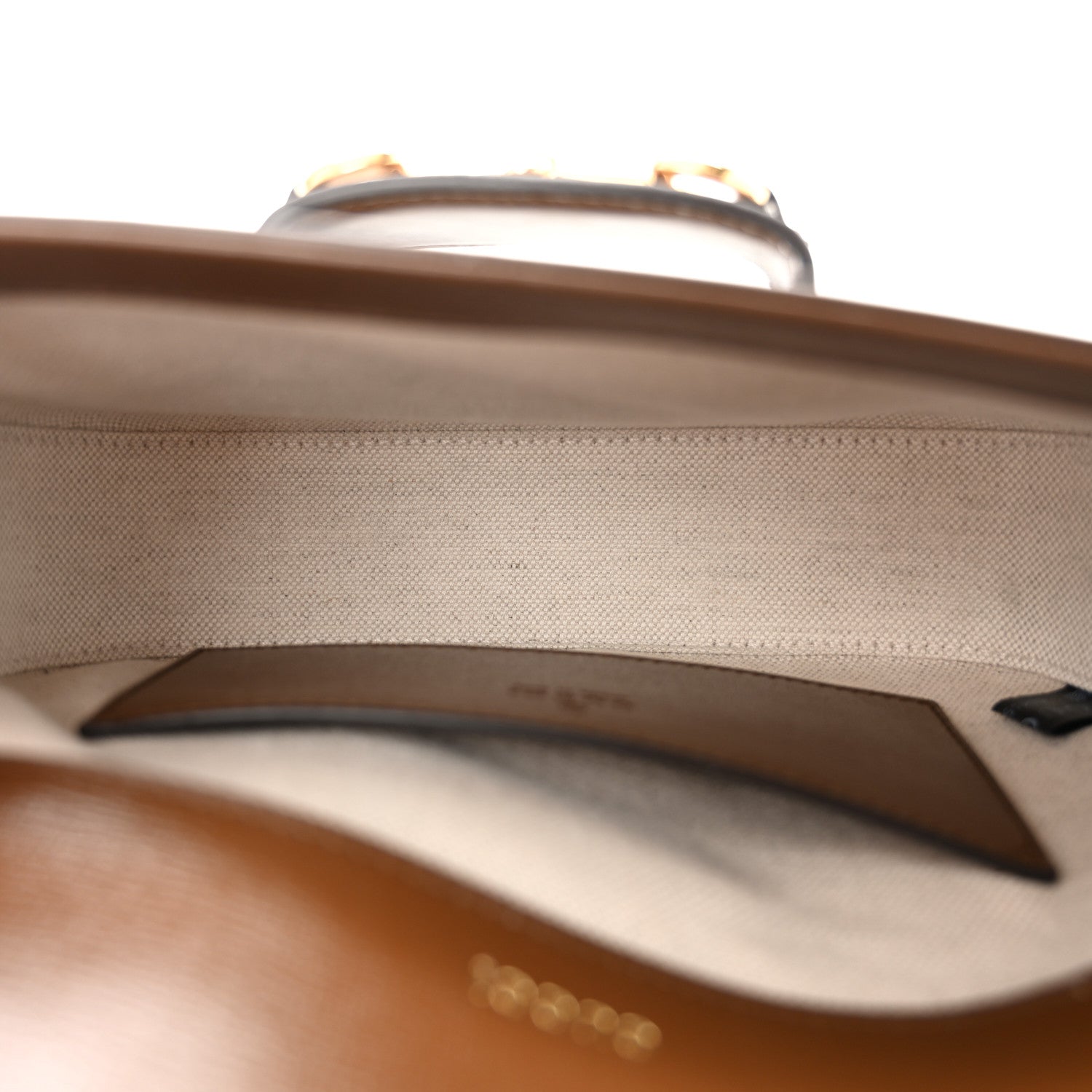 Gucci GG Supreme Monogram Web Mini Horsebit 1955 Shoulder Bag Beige Brown Sugar 5 of 10