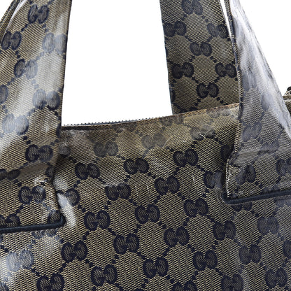 Gucci Crystal Monogram Hysteria Tote Navy Blue 10 of 14