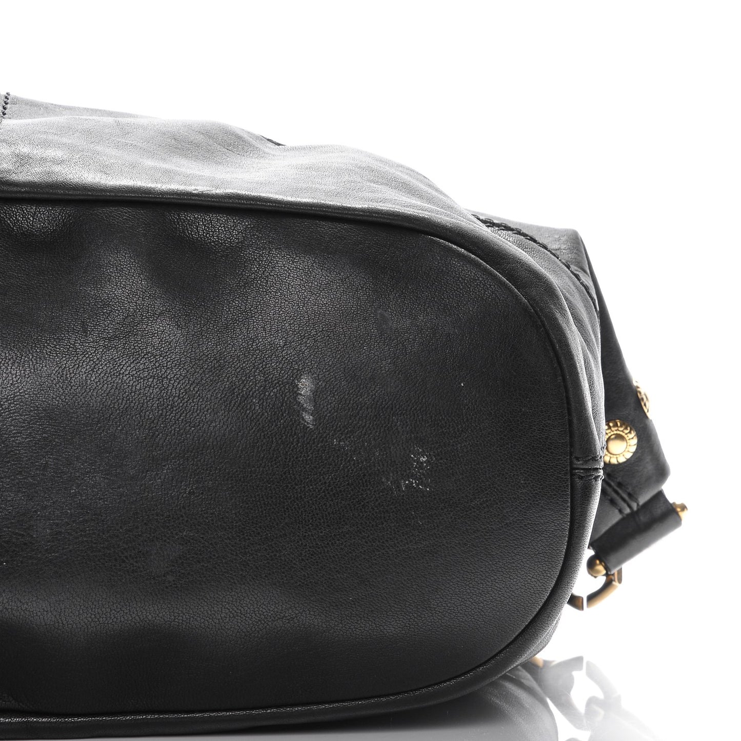 Lambskin Studded Medium Nightingale Black