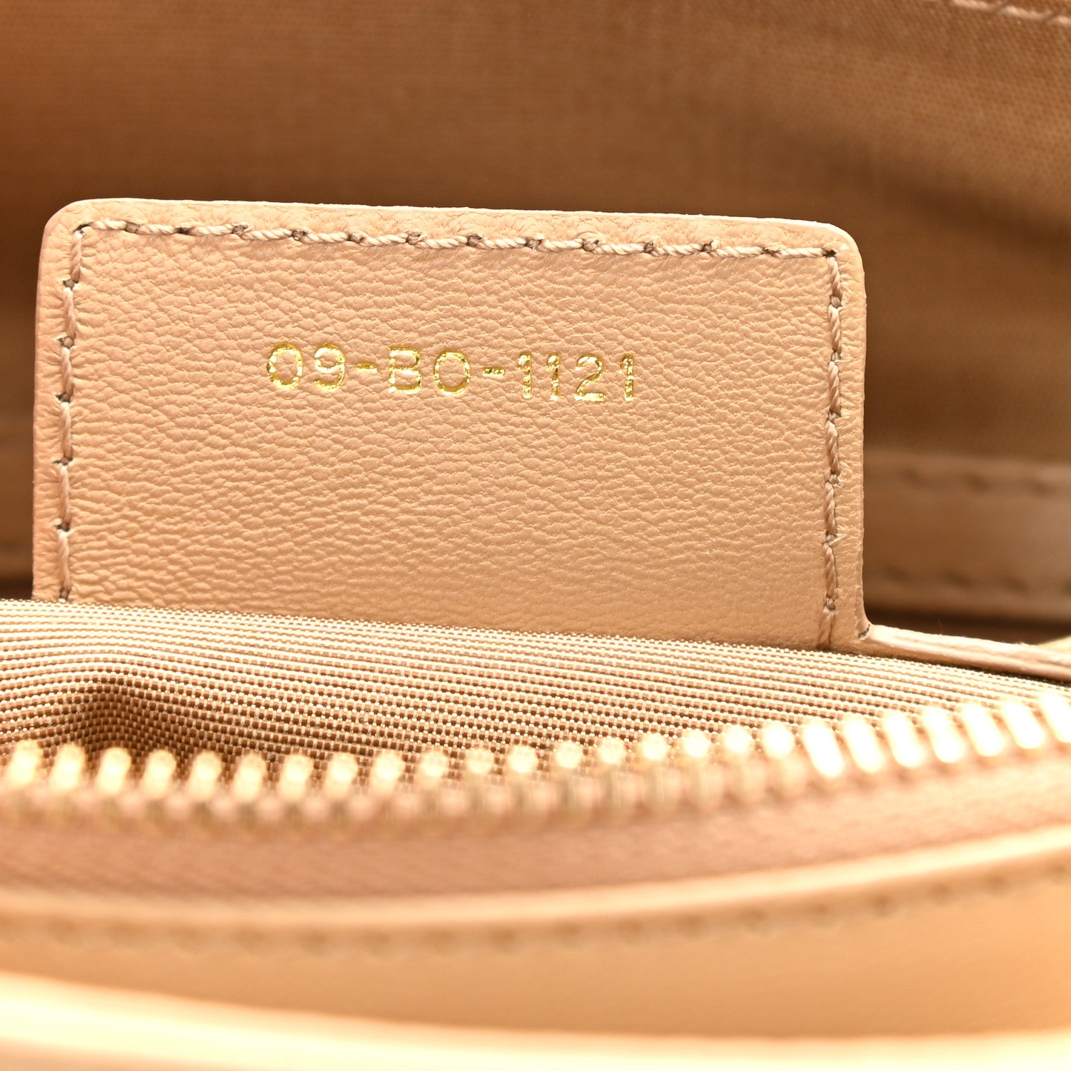 Christian Dior Lambskin Cannage Granville Polochon Beige 6 of 9