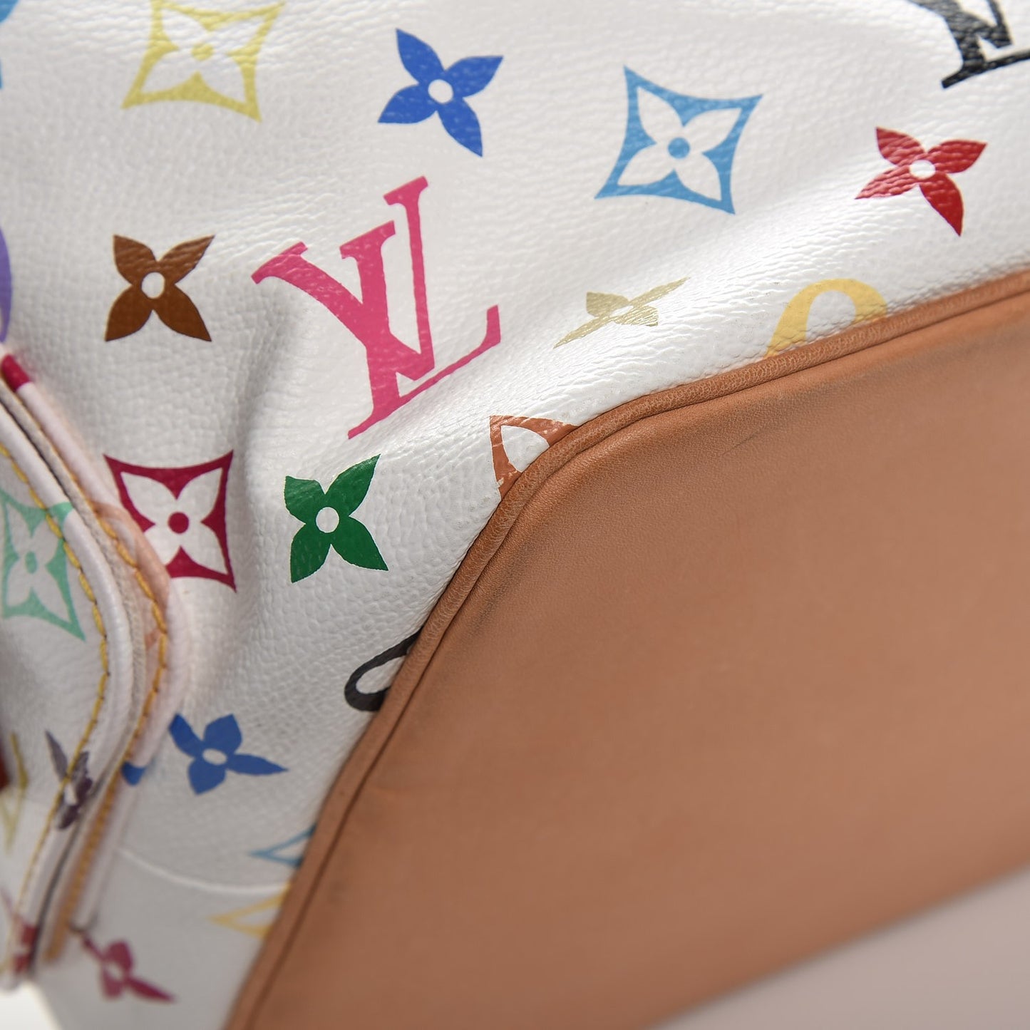 Monogram Multicolor Petit Noe White
