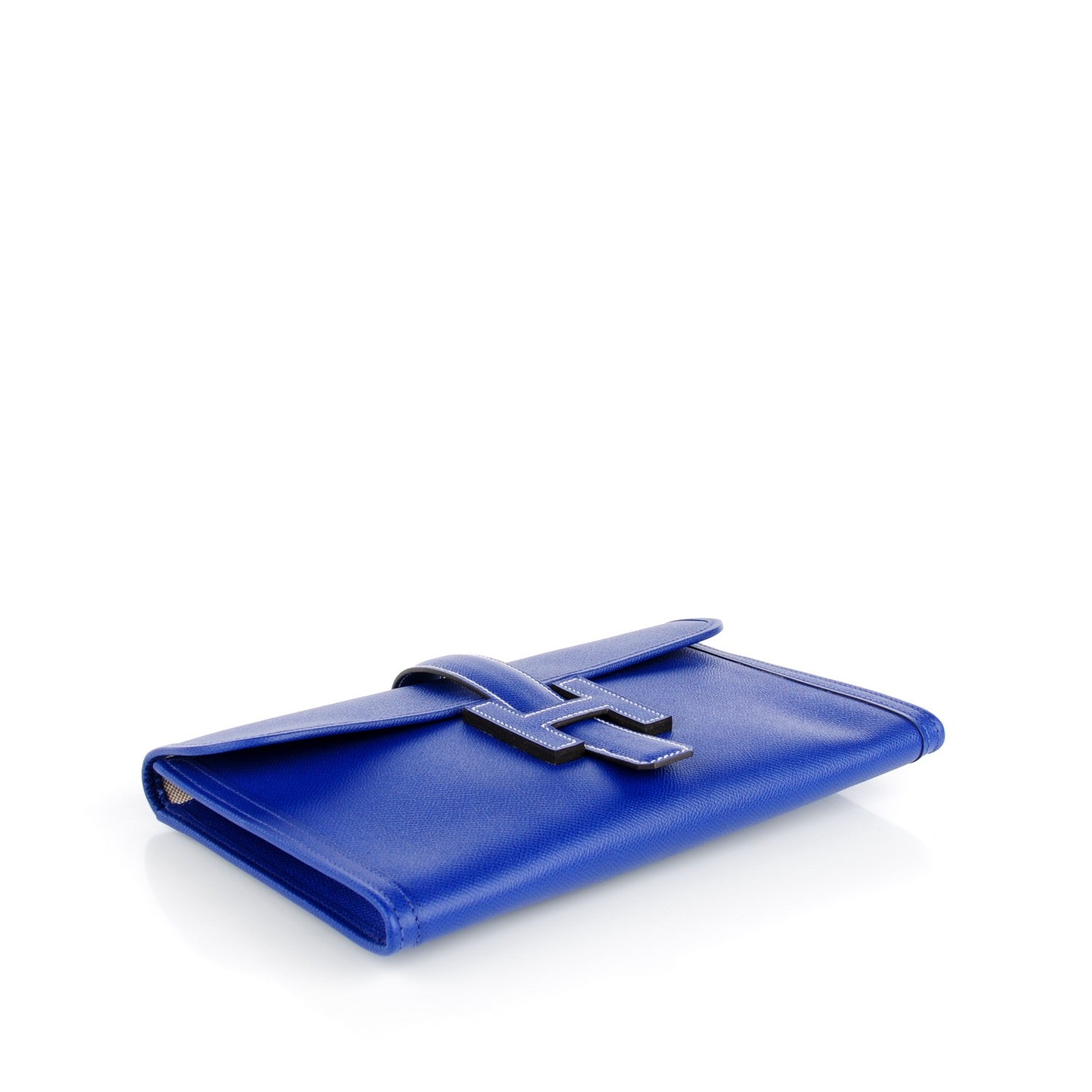 Hermes Epsom Jige PM Clutch Bleu Electrique 4 of 8