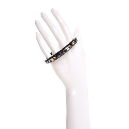 Louis Vuitton Resin Swarovski Medium Inclusion Bracelet M Black 2 of 5