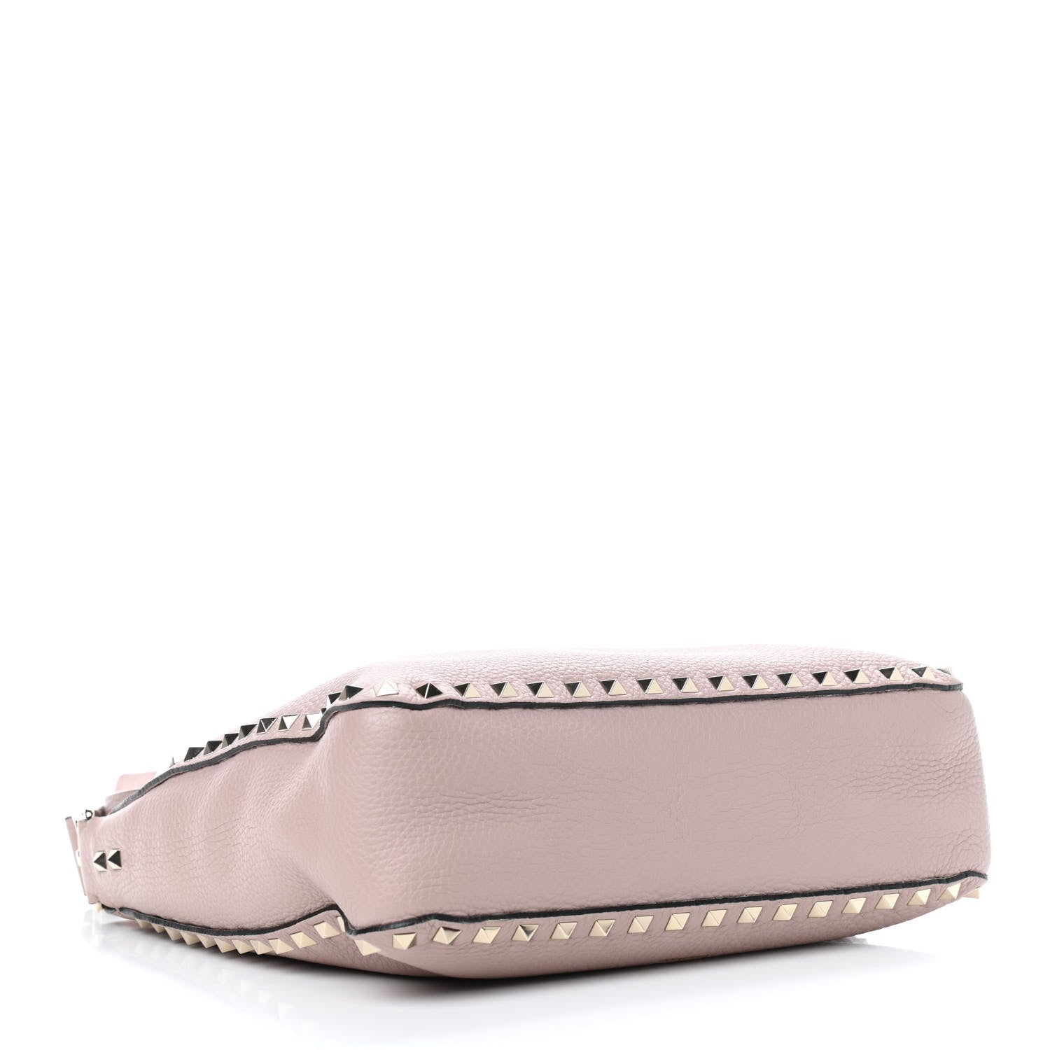 Valentino Garavani Pebbled Calfskin Small Rockstud Flip-Lock Messenger Bag Poudre 4 of 10