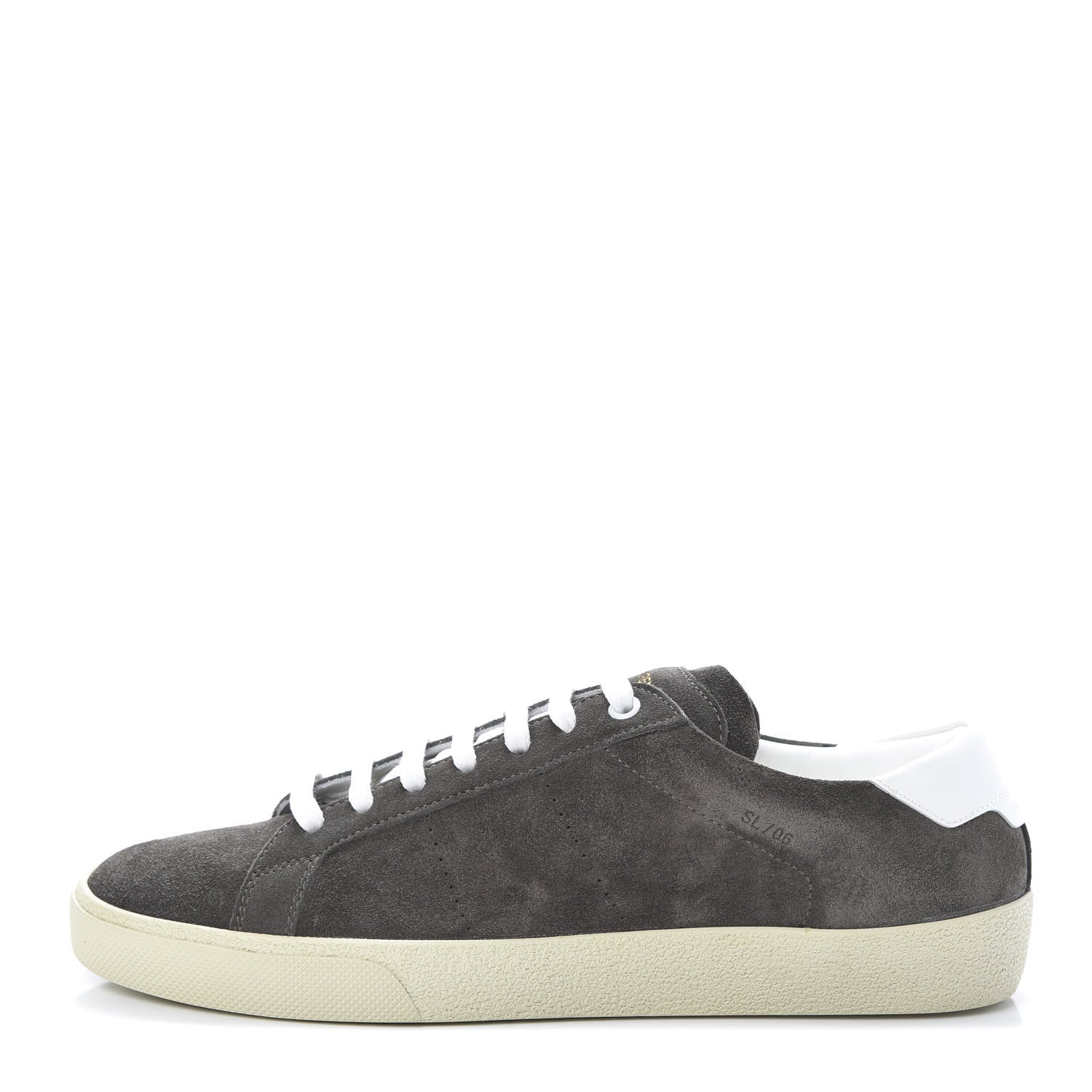 Saint Laurent Suede Soho Mens Court Classic Sneakers 41.5 Bronze White 1 of 8