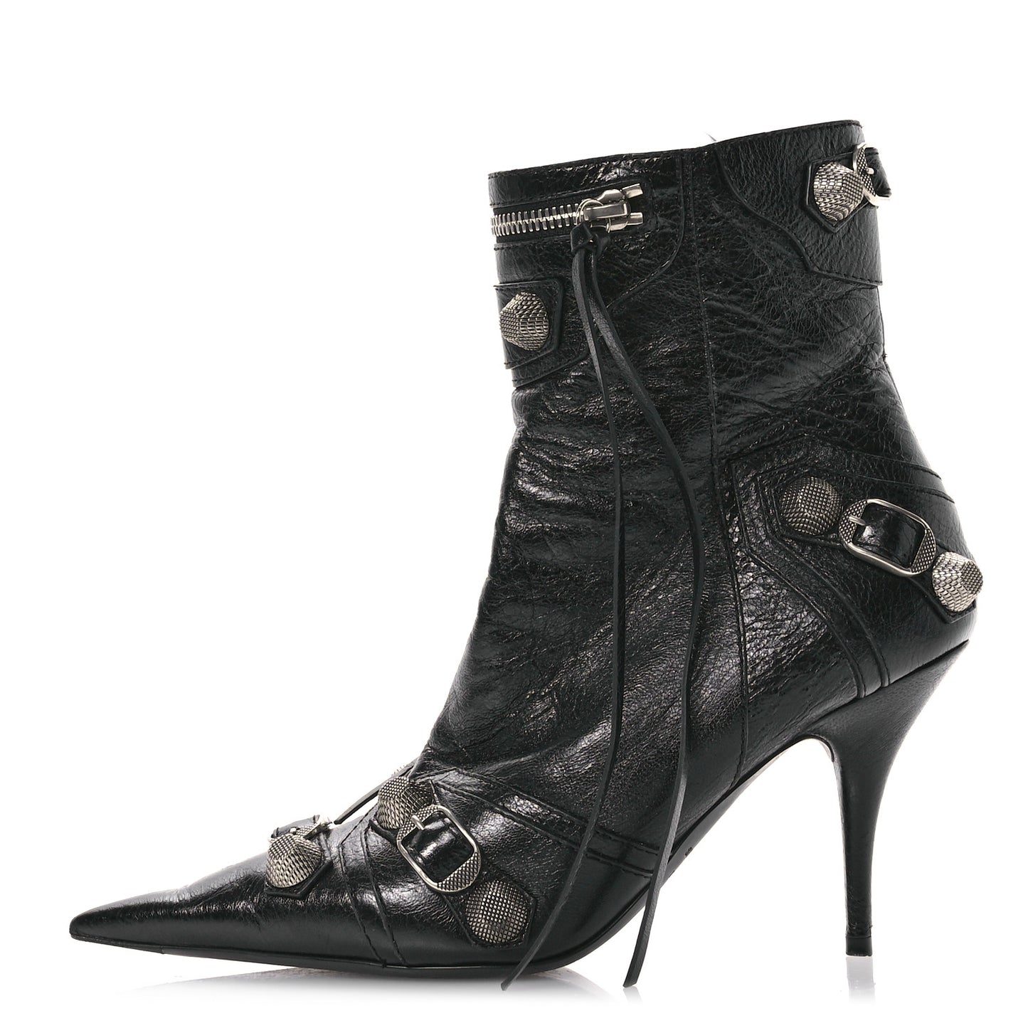 Agneau Arena Cagole 70mm Ankle Boots 37 Black