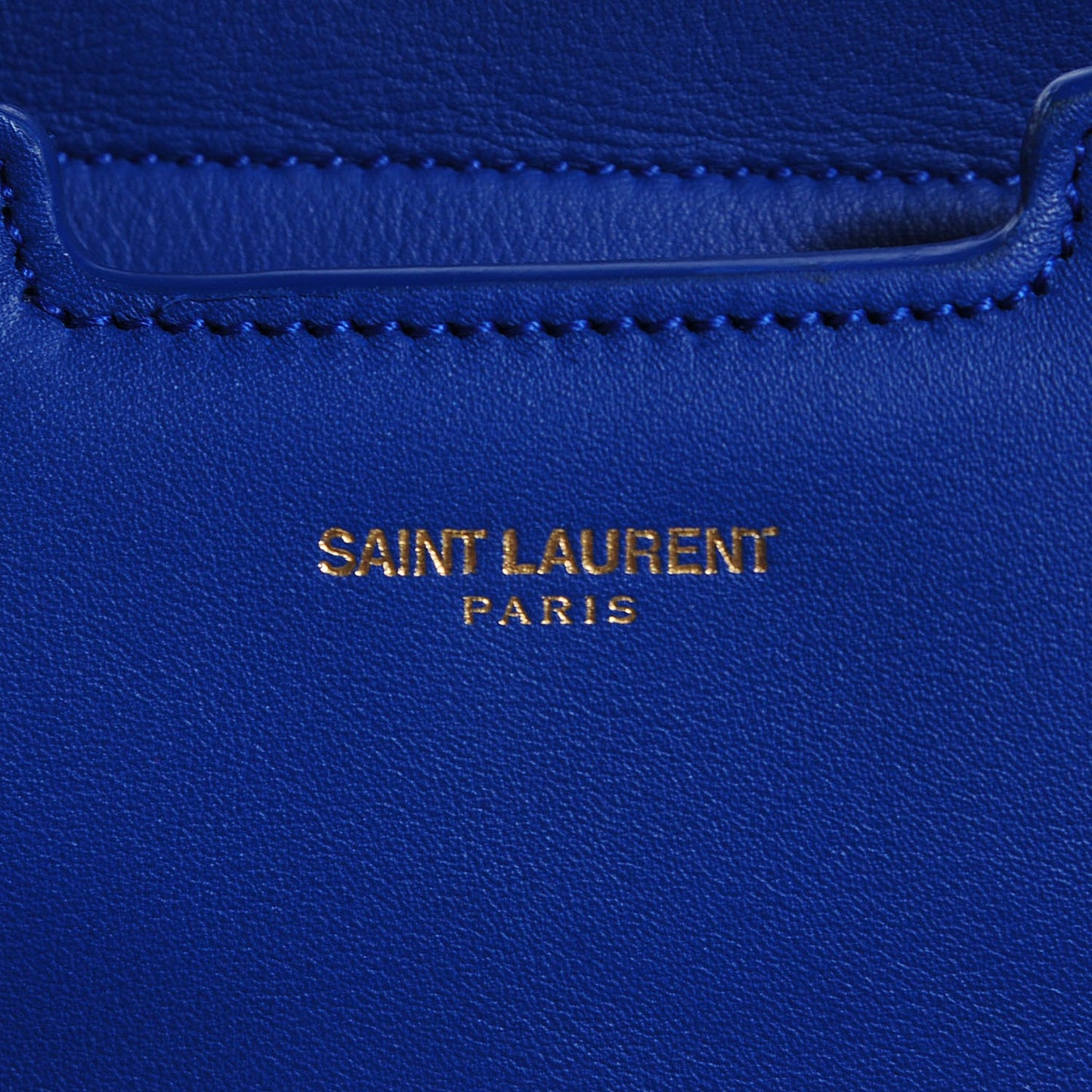 Calfskin Small Classic Y Cabas Royal Blue