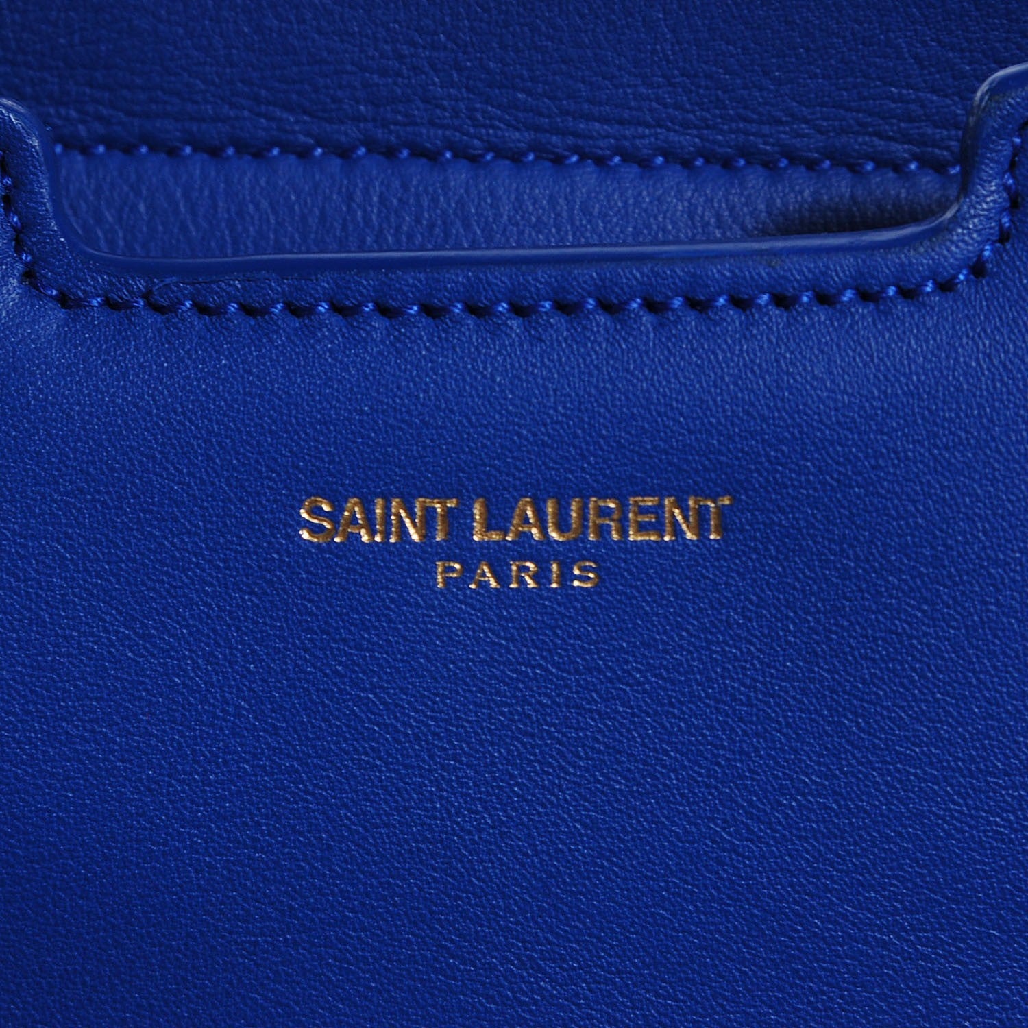 Saint Laurent Calfskin Small Classic Y Cabas Royal Blue 6 of 8