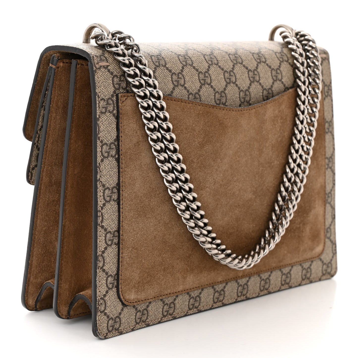 GG Supreme Monogram Medium Dionysus Shoulder Bag Taupe