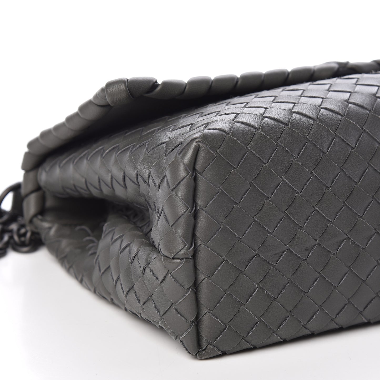 Nappa Intrecciato Medium Olimpia Bag Light Grey