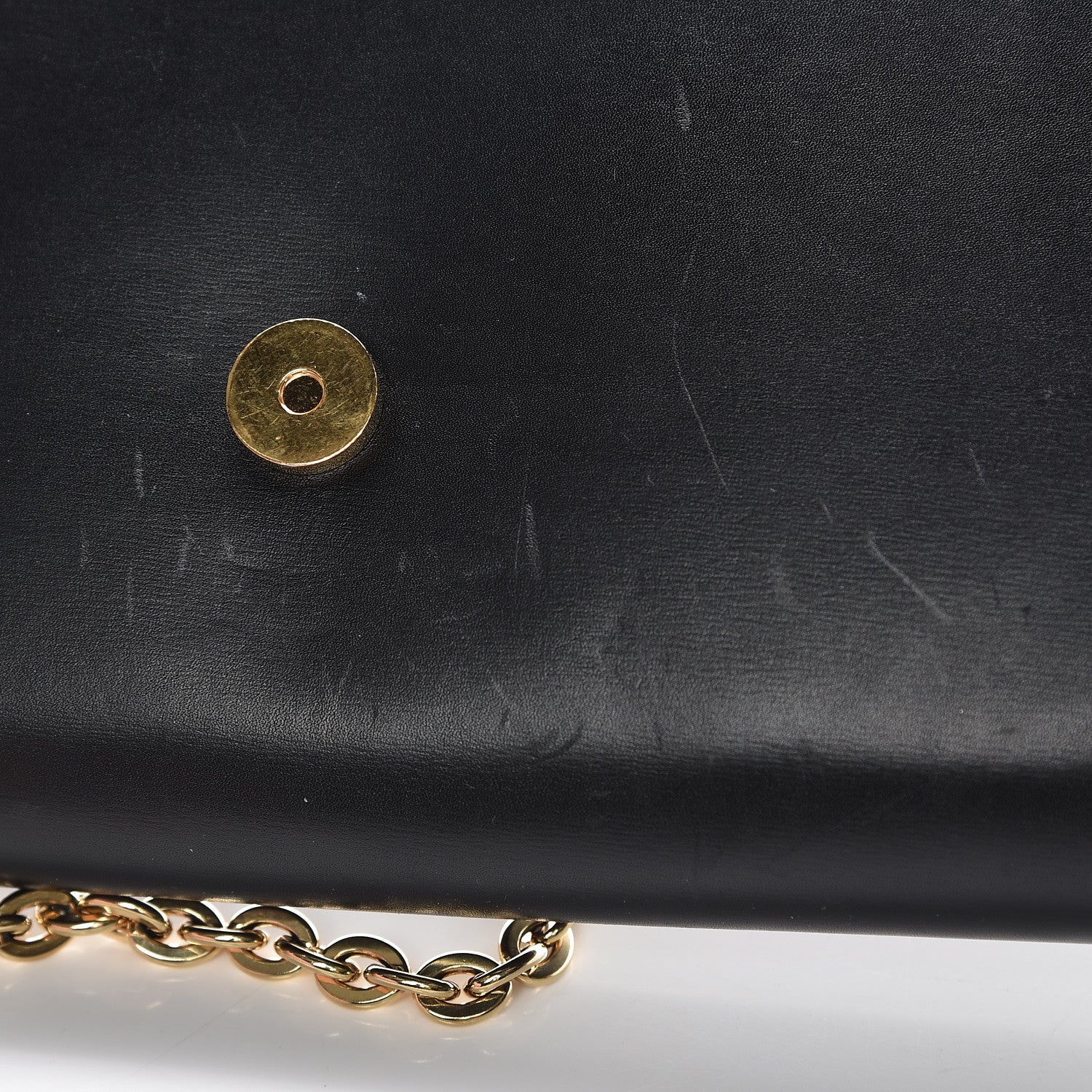 Louis Vuitton Calfskin Chain Louise GM Black 7 of 18