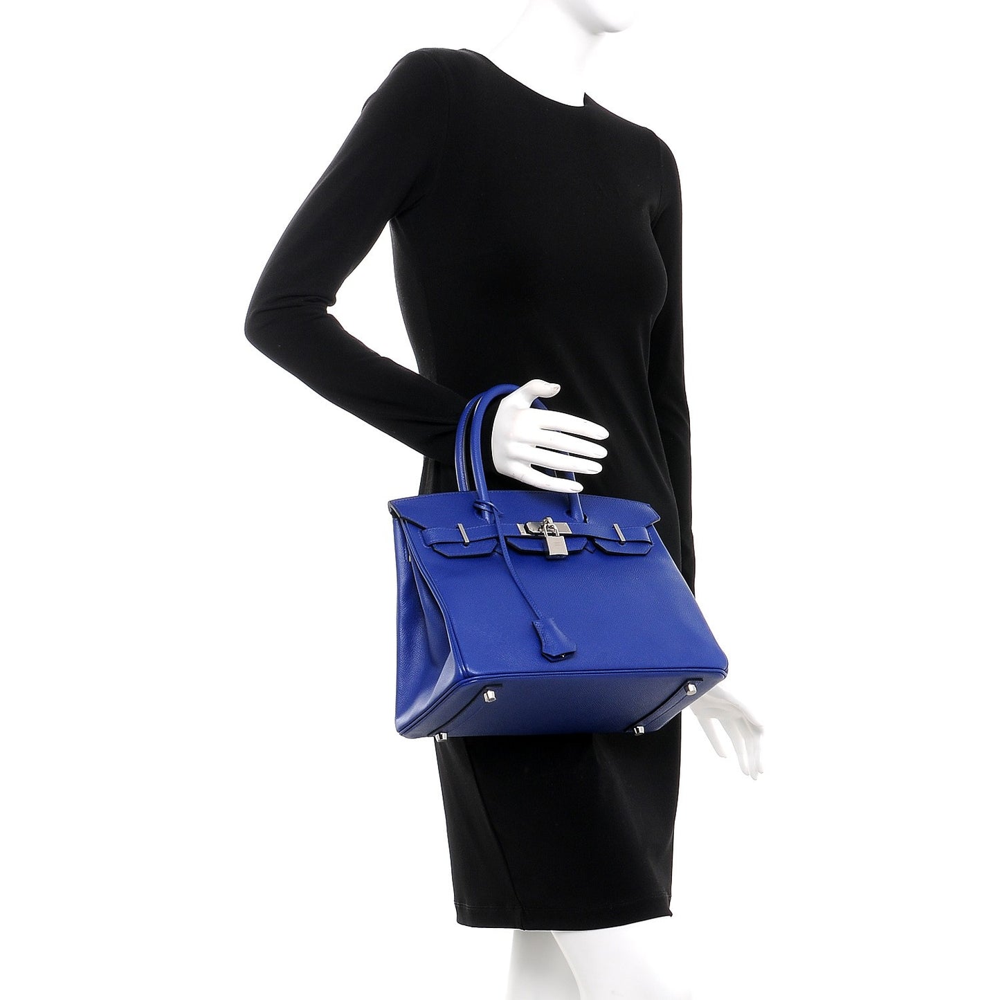 Epsom Birkin 30 Bleu Electrique