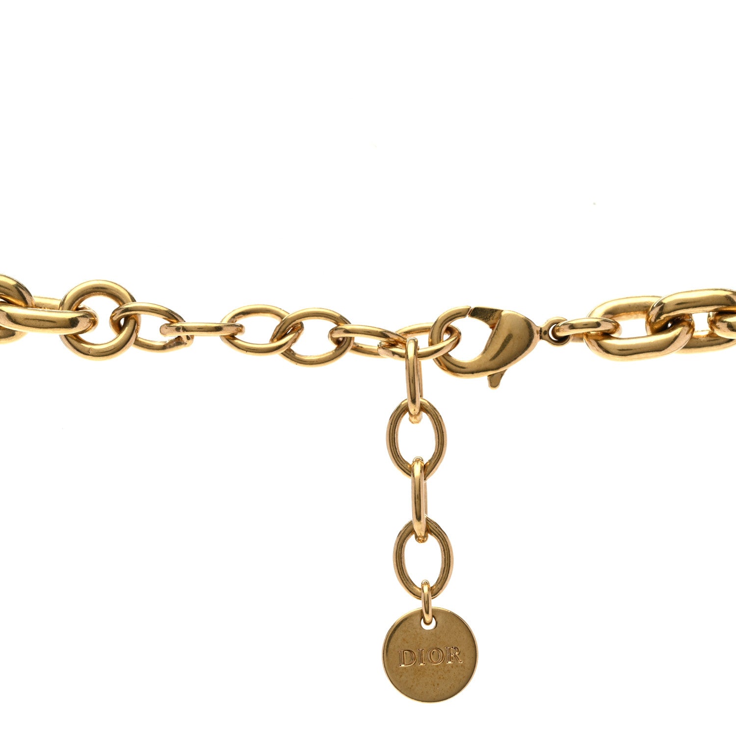 Christian Dior Metal Crystal Dio(r)evolution Choker Necklace Gold 4 of 6
