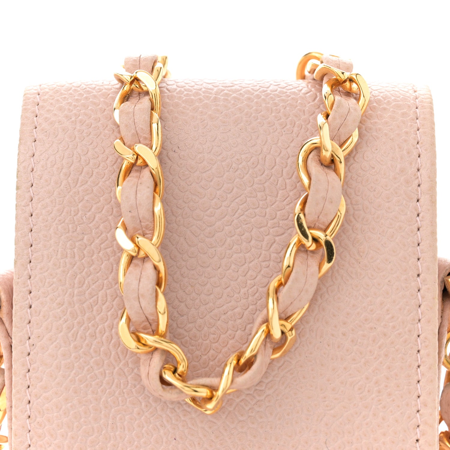 Chanel Caviar Phone Holder Crossbody Beige 8 of 11