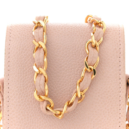Chanel Caviar Phone Holder Crossbody Beige 8 of 11