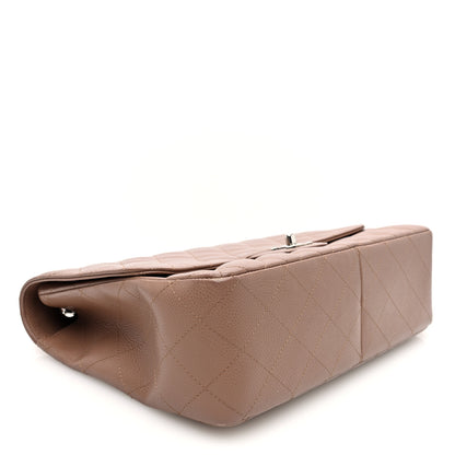 Chanel Caviar Quilted Jumbo Single Flap Dark Beige 4 of 10