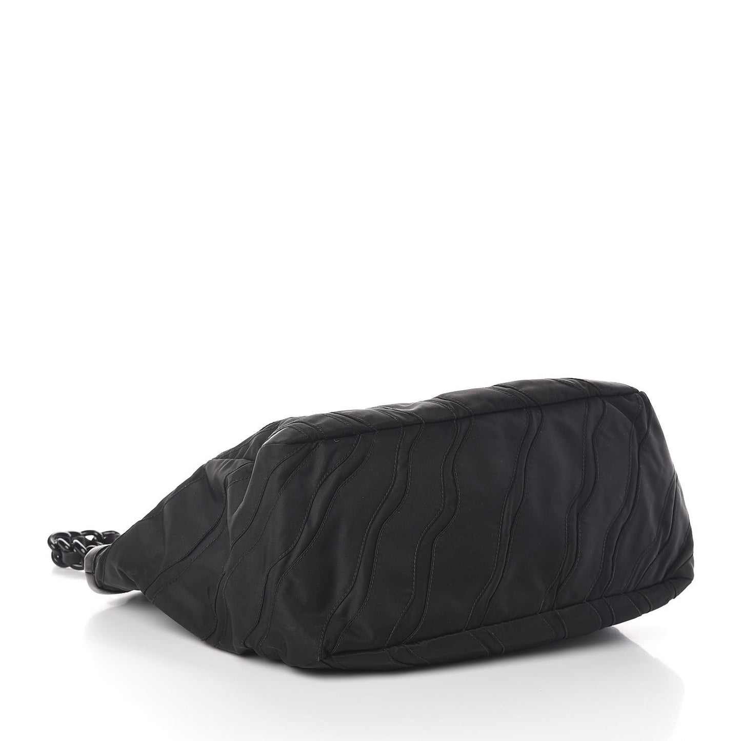 Tessuto Nylon Stripes Tote Black