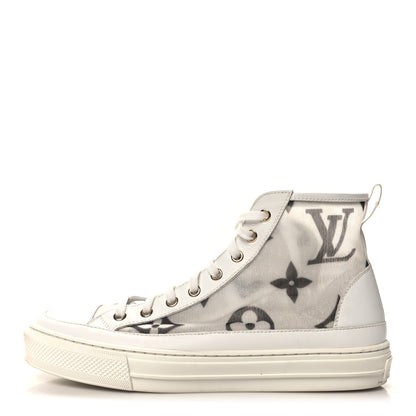 Louis Vuitton Technical Fabric Calfskin Monogram Giant Printed Stellar Sneaker Boots 39.5 1 of 11