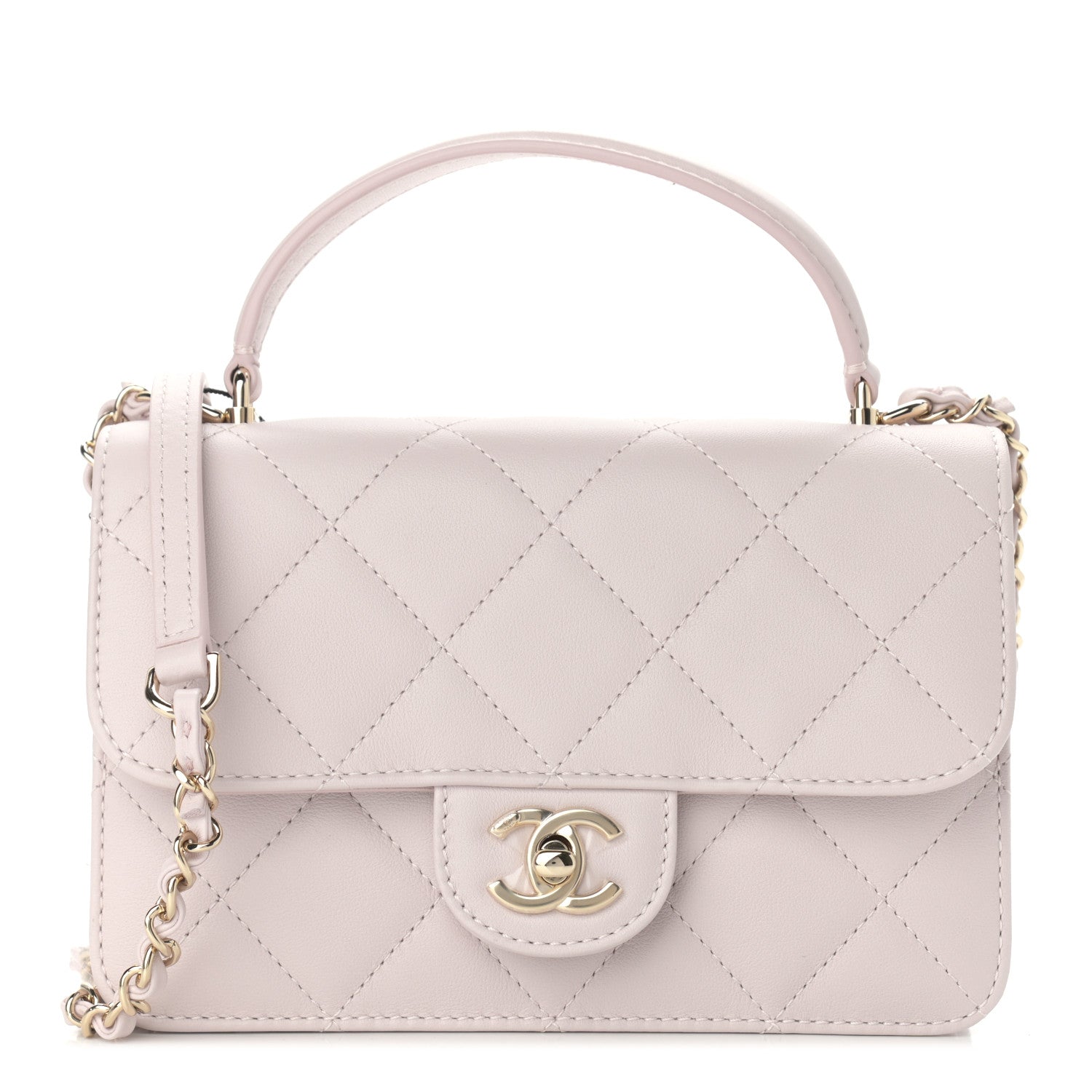 Chanel Calfskin Quilted Coco Lady Flap Light Purple 1 of 10