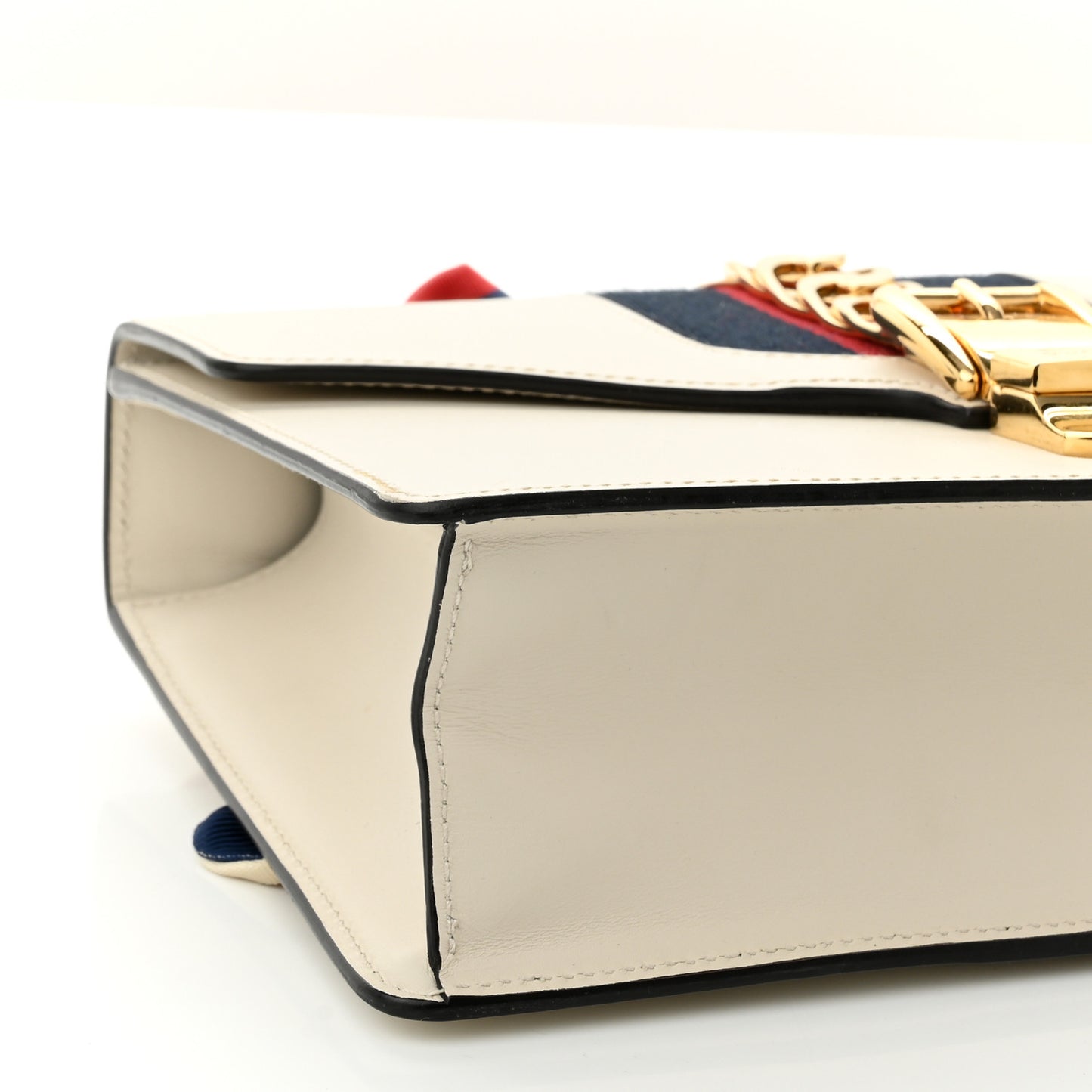 Calfskin Small Sylvie Shoulder Bag Off White