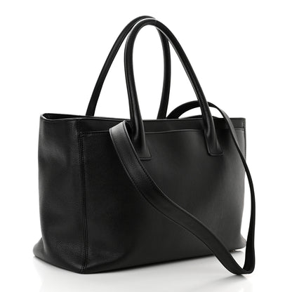 Chanel Calfskin Cerf Executive Shopper Tote Black 2 of 9