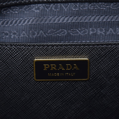 Prada Saffiano Medium Galleria Double Zip Tote Black 7 of 8
