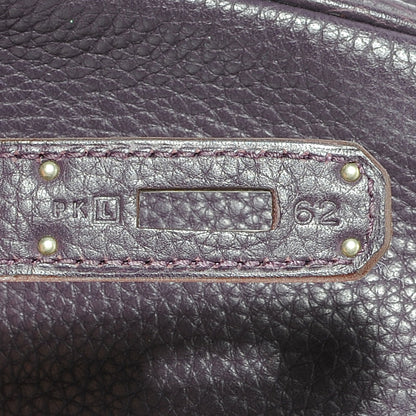 Hermes Taurillon Clemence Birkin 35 Raisin 9 of 10