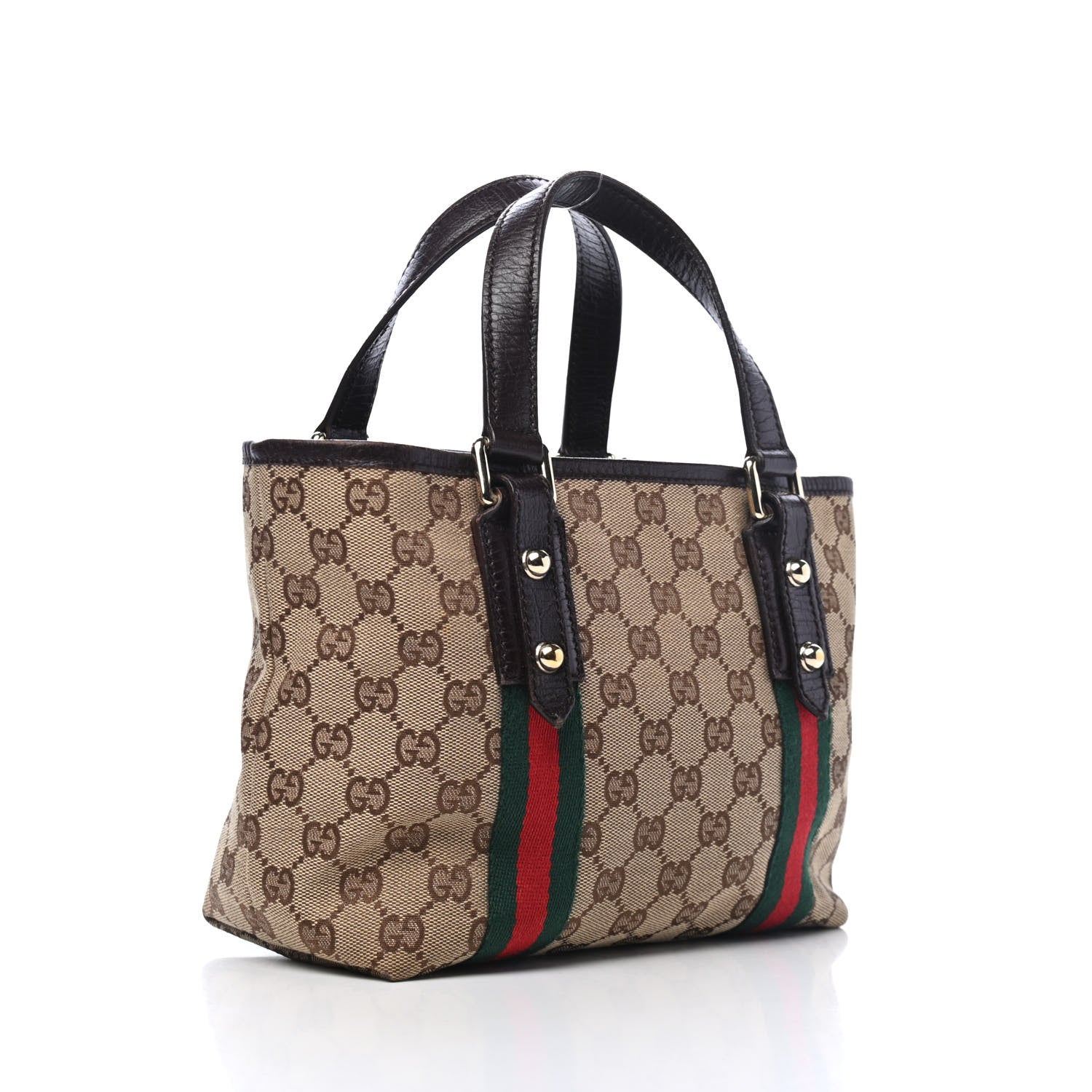 Gucci Monogram Small Jolicoeur Tote Dark Brown 2 of 4