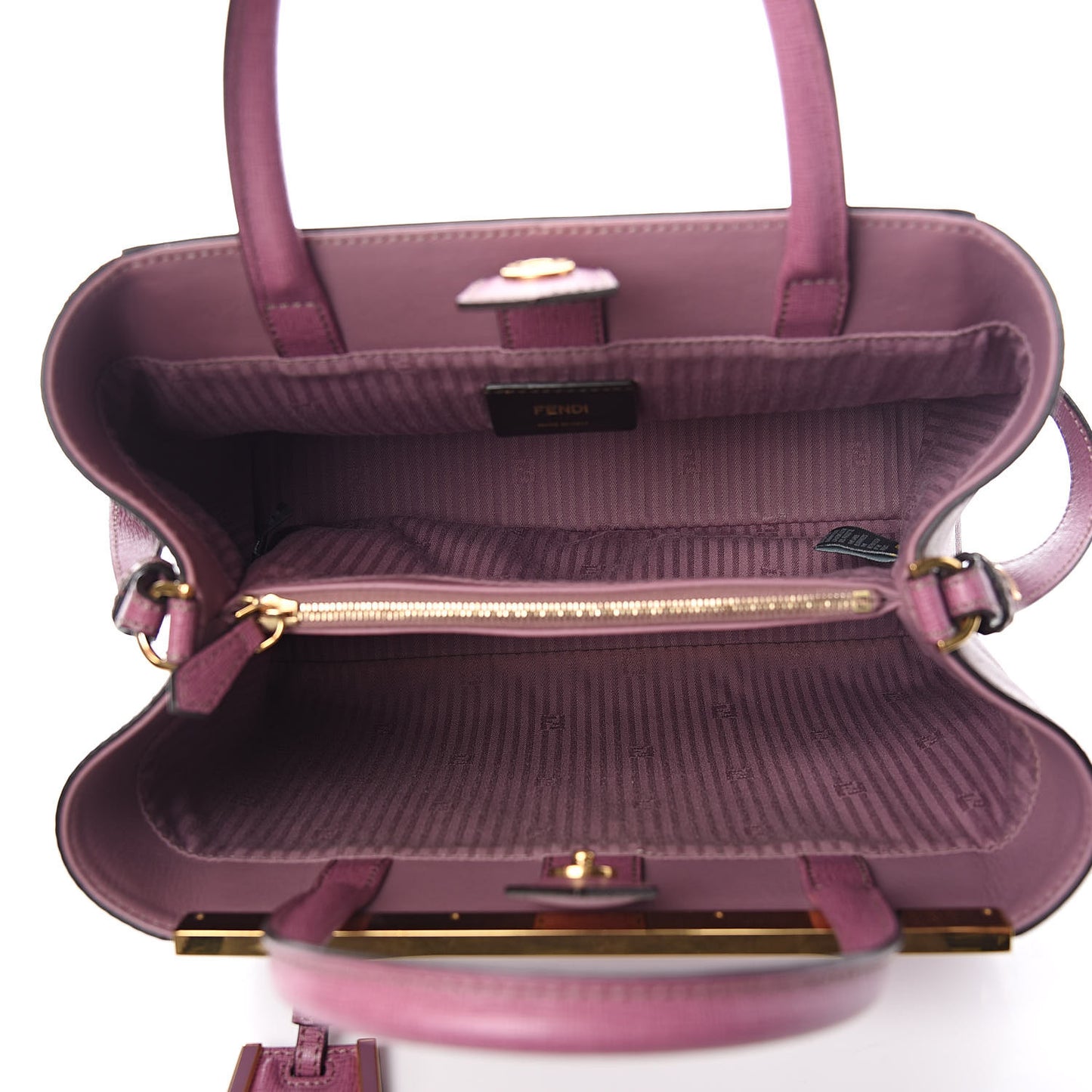 Vitello Elite Flamingo Petite 2Jours Tote Lilla Glicine